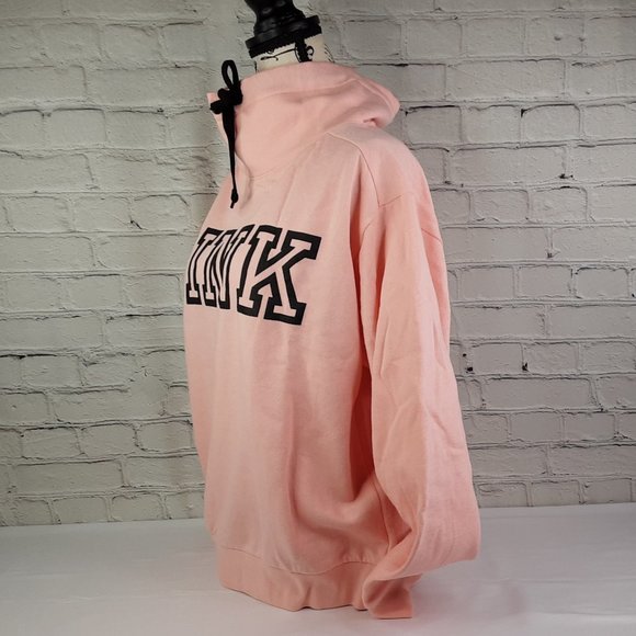 VICTORIA'S SECRET 'PINK' VARSITY LOGO FLEECE SWEATSHIRT - Picture 4 of 14